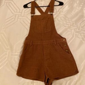 Corduroy Overall Romper